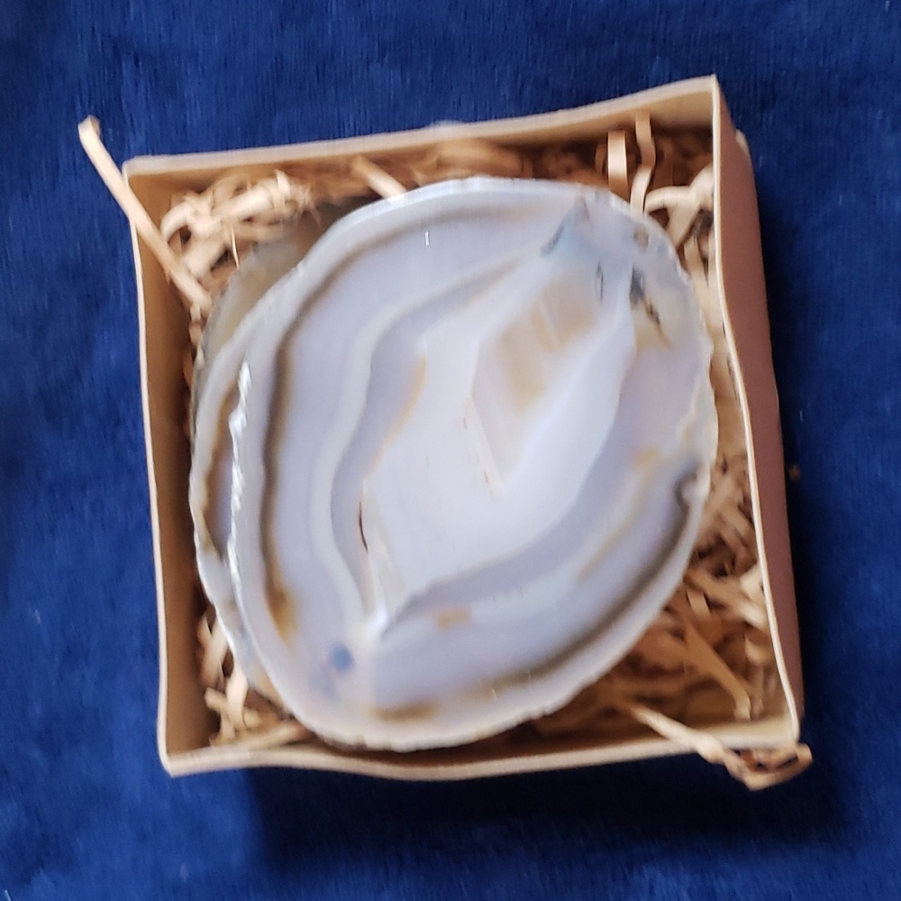 Grey Agate Coaster, Coasters  Coasters, quartz .